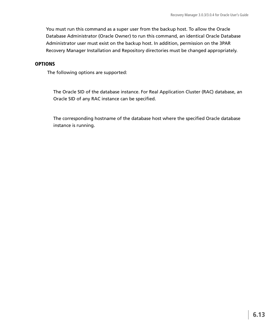 HP 3PAR Application Software Suite for Oracle User Manual | Page 127 / 196