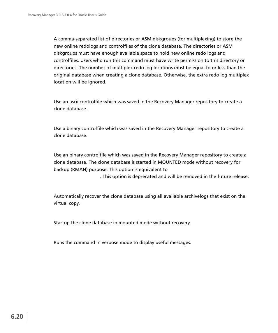 HP 3PAR Application Software Suite for Oracle User Manual | Page 134 / 196