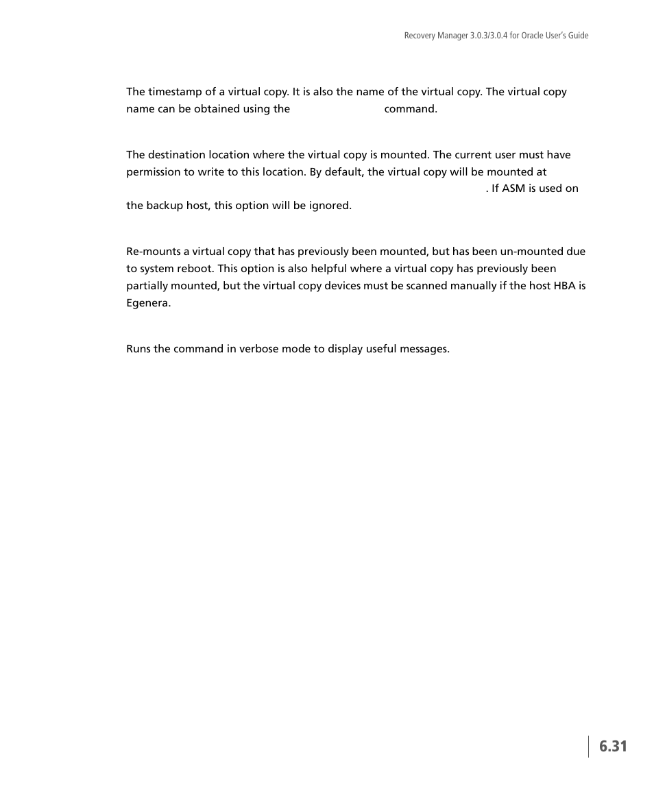 HP 3PAR Application Software Suite for Oracle User Manual | Page 145 / 196