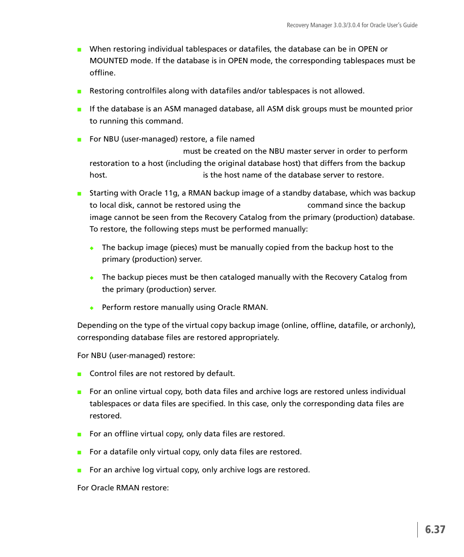 HP 3PAR Application Software Suite for Oracle User Manual | Page 151 / 196