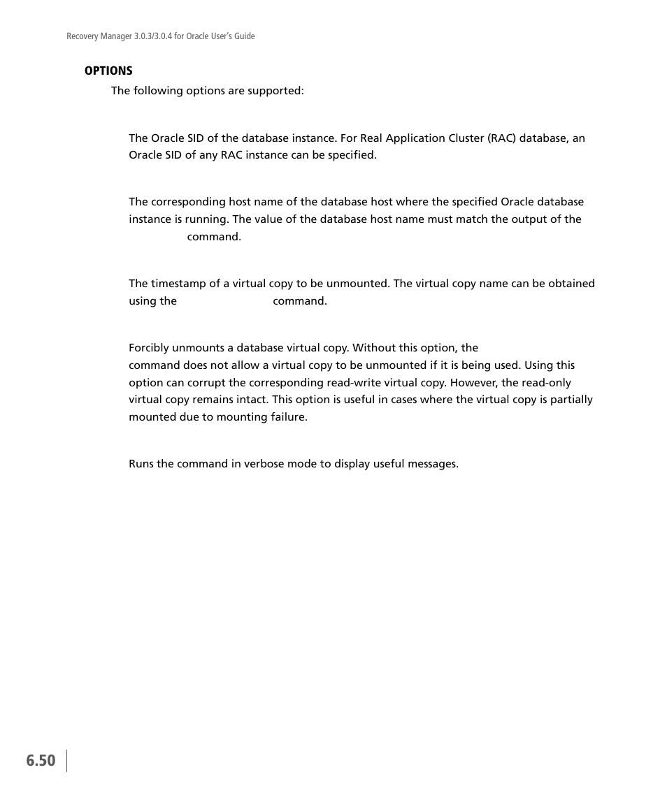HP 3PAR Application Software Suite for Oracle User Manual | Page 164 / 196