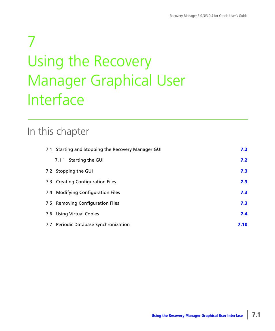 Describes | HP 3PAR Application Software Suite for Oracle User Manual | Page 165 / 196
