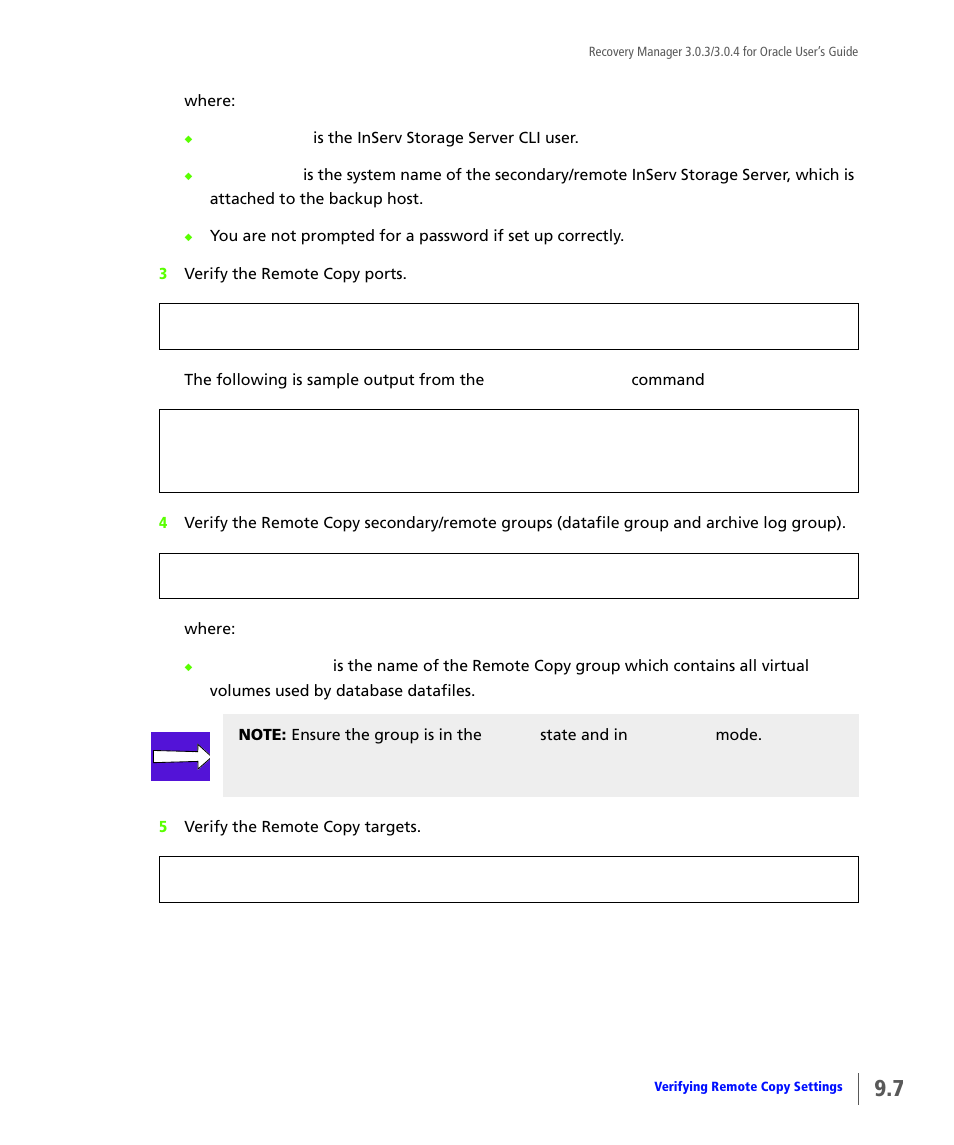 HP 3PAR Application Software Suite for Oracle User Manual | Page 187 / 196