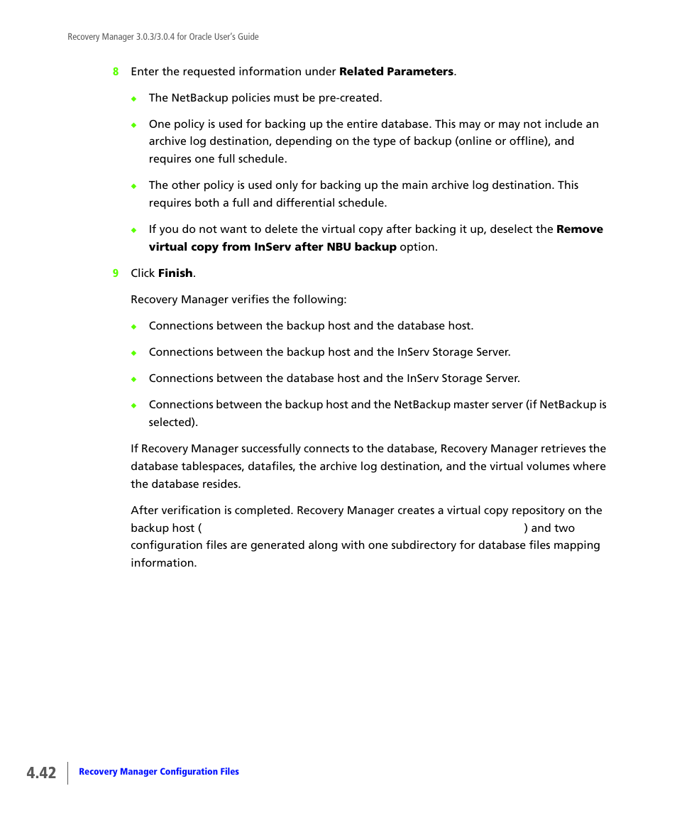 HP 3PAR Application Software Suite for Oracle User Manual | Page 92 / 196