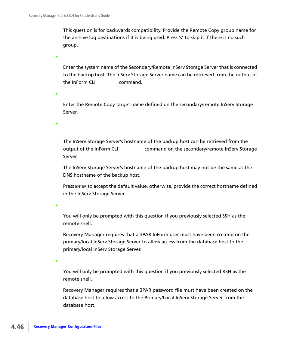 HP 3PAR Application Software Suite for Oracle User Manual | Page 96 / 196