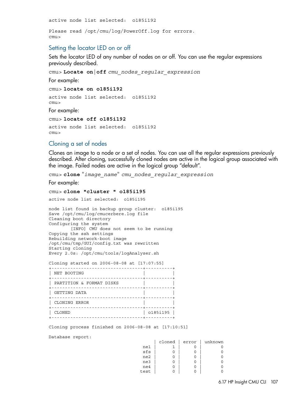 HP Insight Cluster Management Utility User Manual | Page 107 / 191