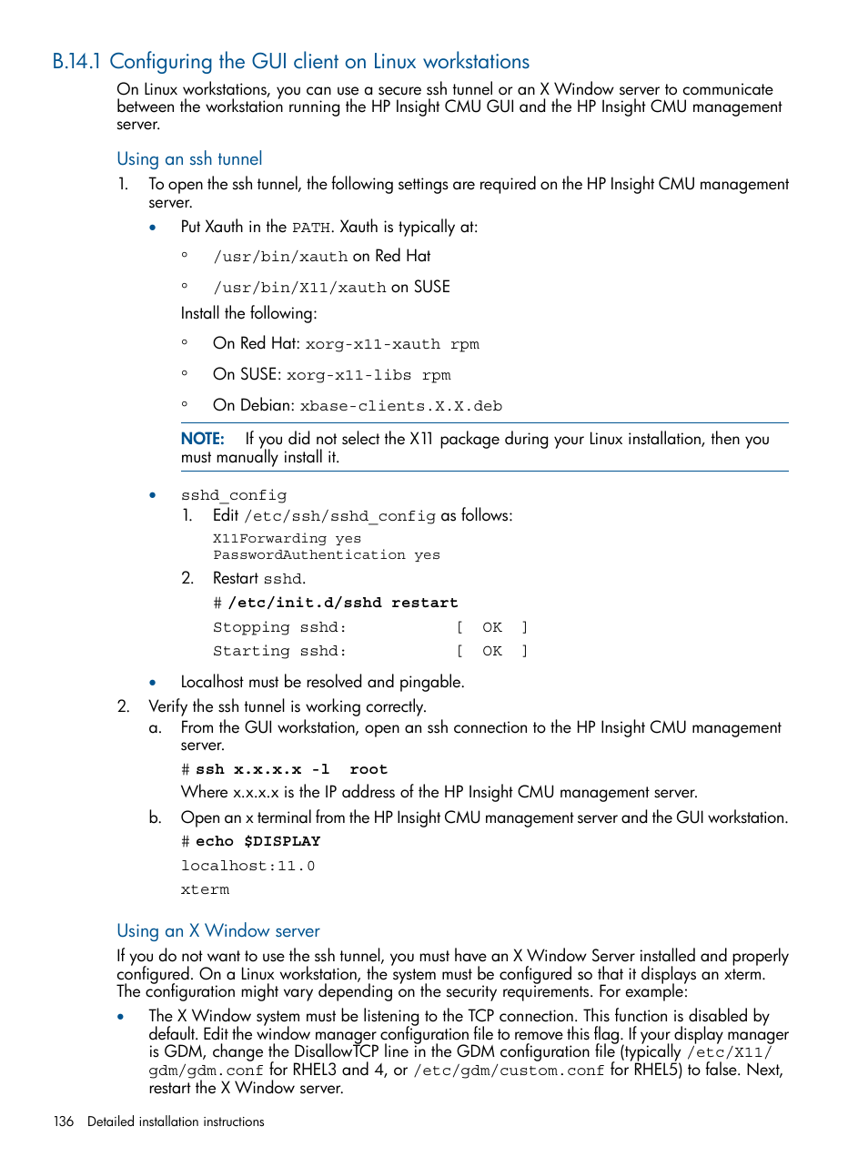 HP Insight Cluster Management Utility User Manual | Page 136 / 191