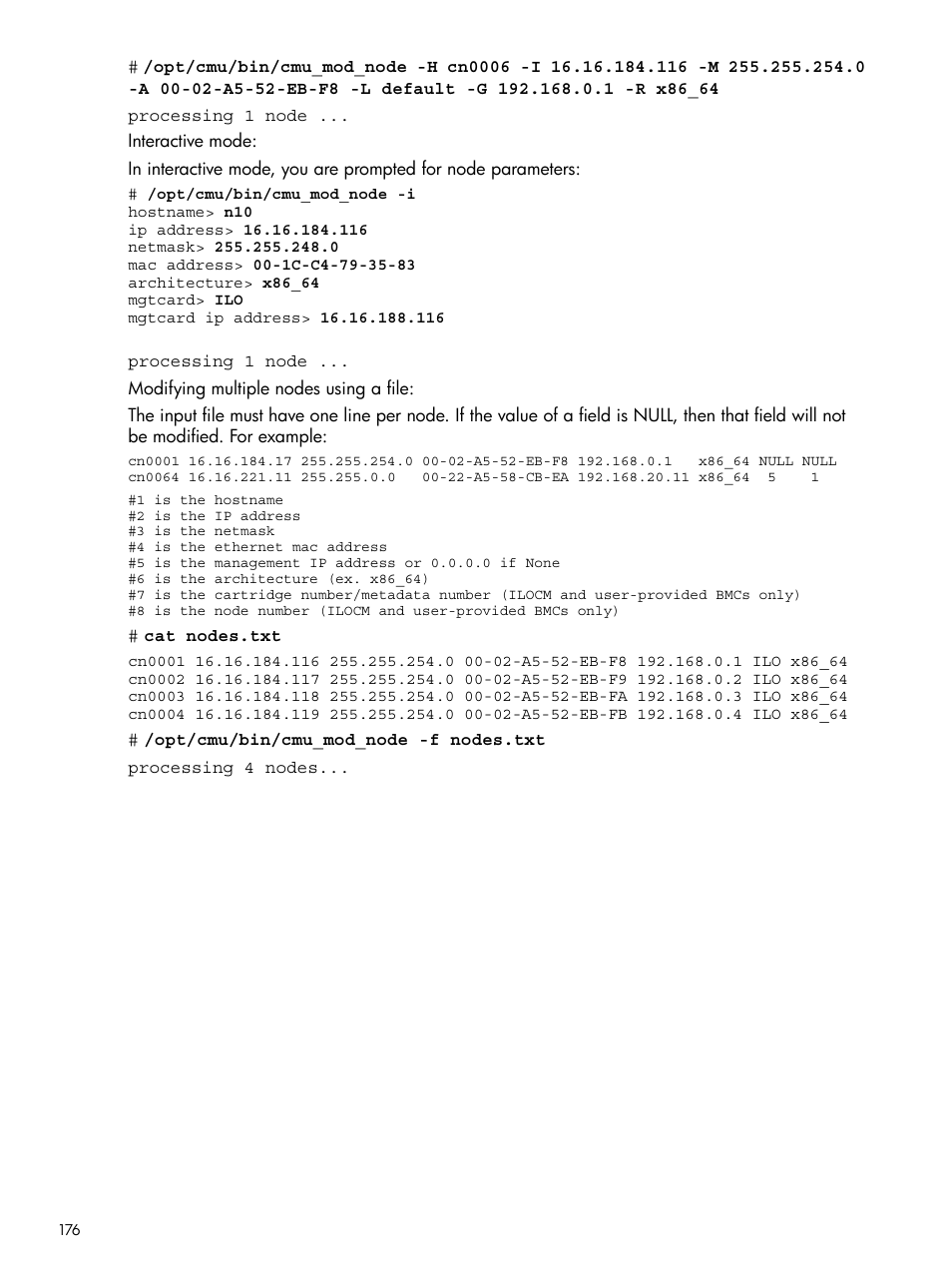 HP Insight Cluster Management Utility User Manual | Page 176 / 191