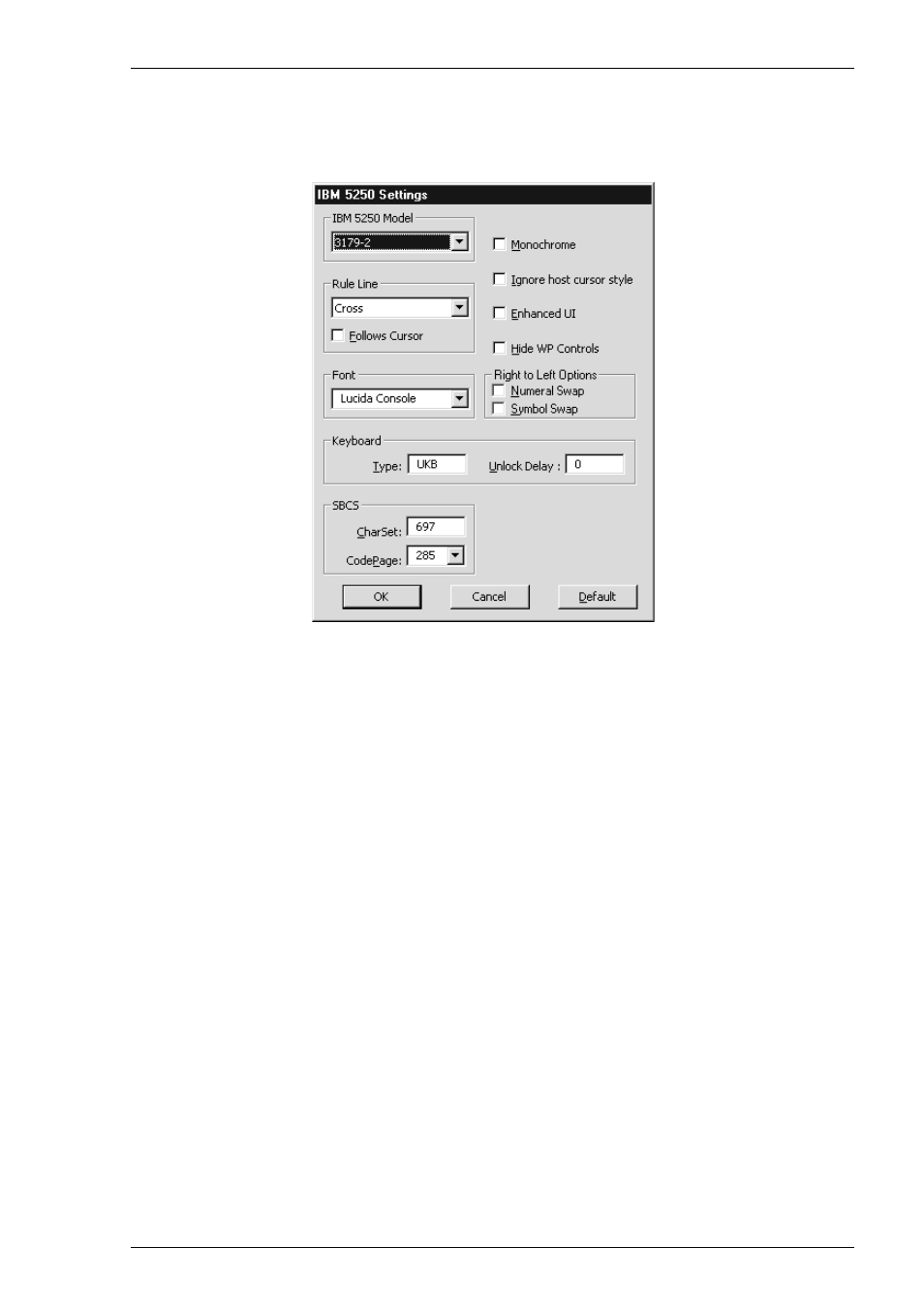 Ibm 5250 settings, Setup, Ibm 5250 settings -43 | HP Compaq t5710 Thin Client User Manual | Page 103 / 342