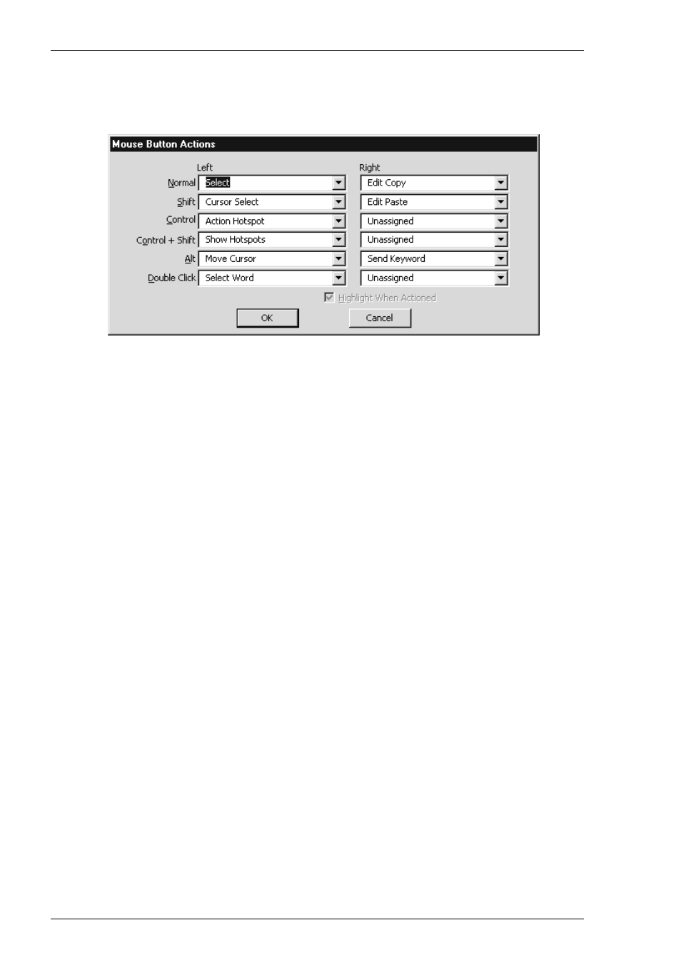 Mouse button actions, Mouse functions, Mouse button actions -74 | HP Compaq t5710 Thin Client User Manual | Page 134 / 342