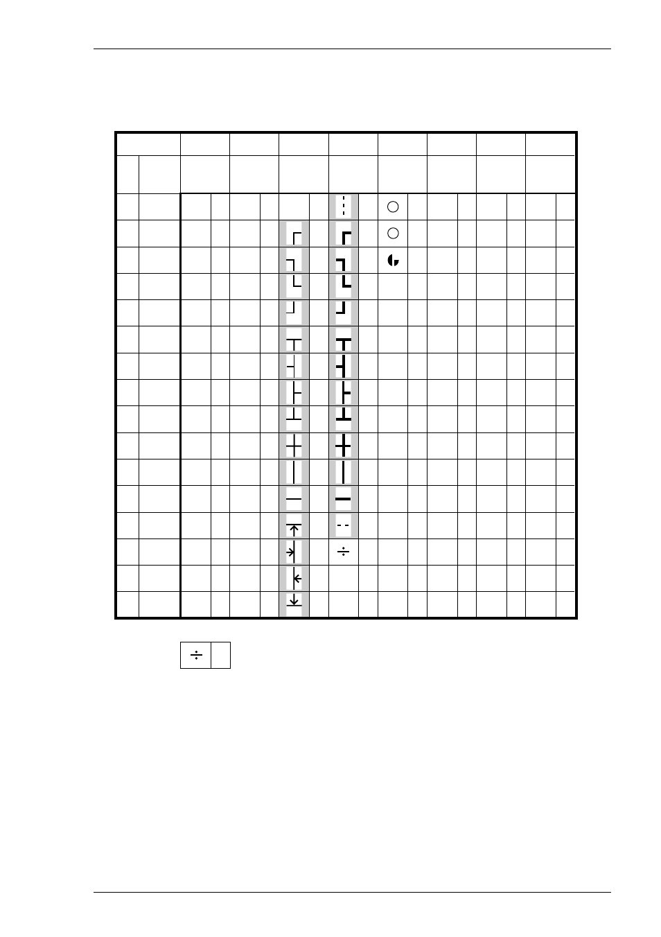 Line drawing, B-13, Character sets | Column r o w | HP Compaq t5710 Thin Client User Manual | Page 253 / 342