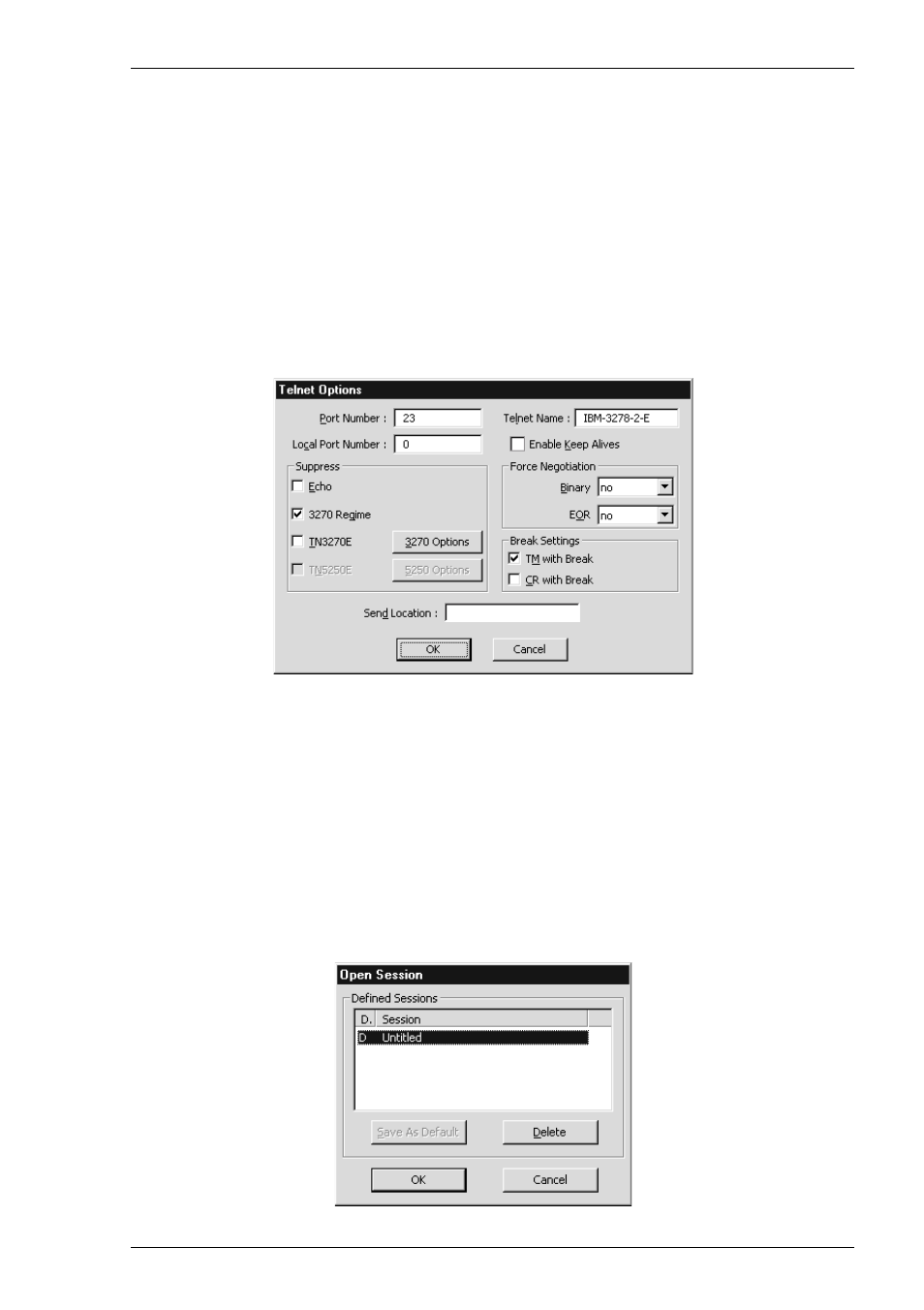 Opening new, Open session | HP Compaq t5710 Thin Client User Manual | Page 69 / 342