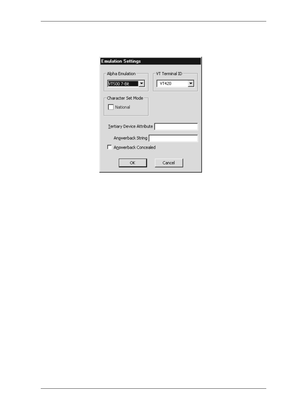 Emulation settings, Selecting, Emulation settings -17 | HP Compaq t5710 Thin Client User Manual | Page 77 / 342