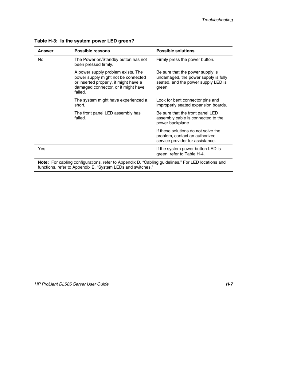 HP ProLiant DL585 Server User Manual | Page 165 / 183