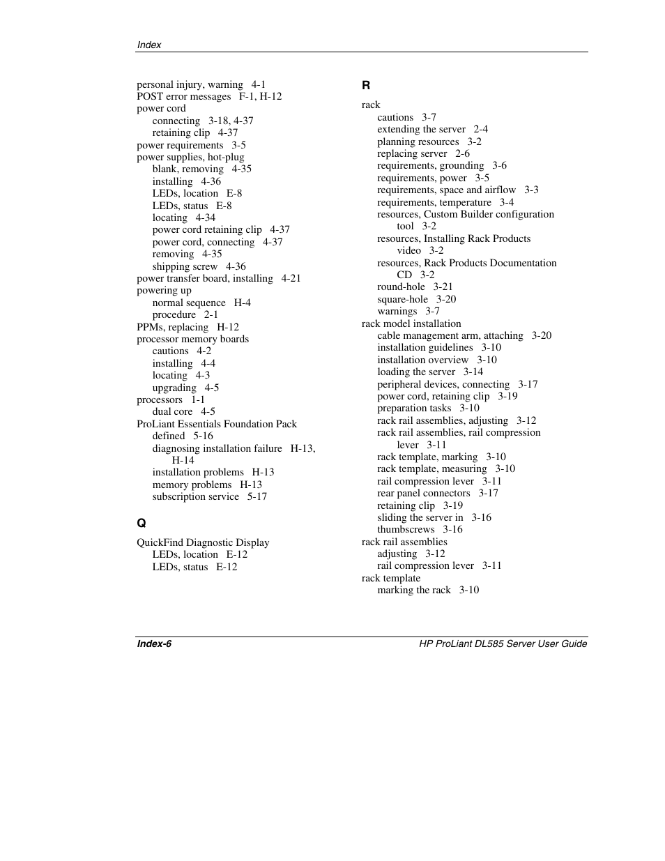 HP ProLiant DL585 Server User Manual | Page 180 / 183