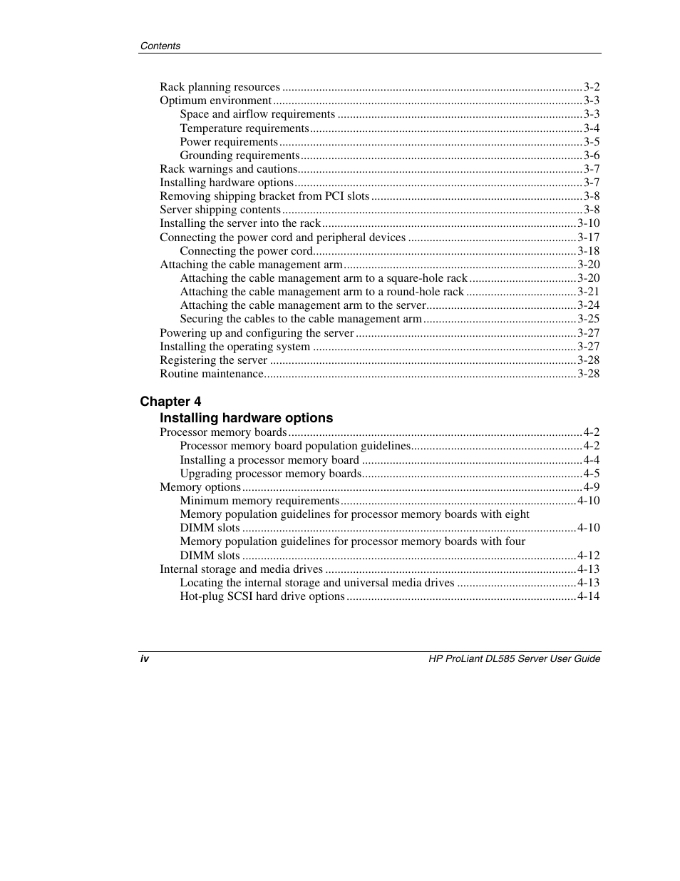 HP ProLiant DL585 Server User Manual | Page 4 / 183