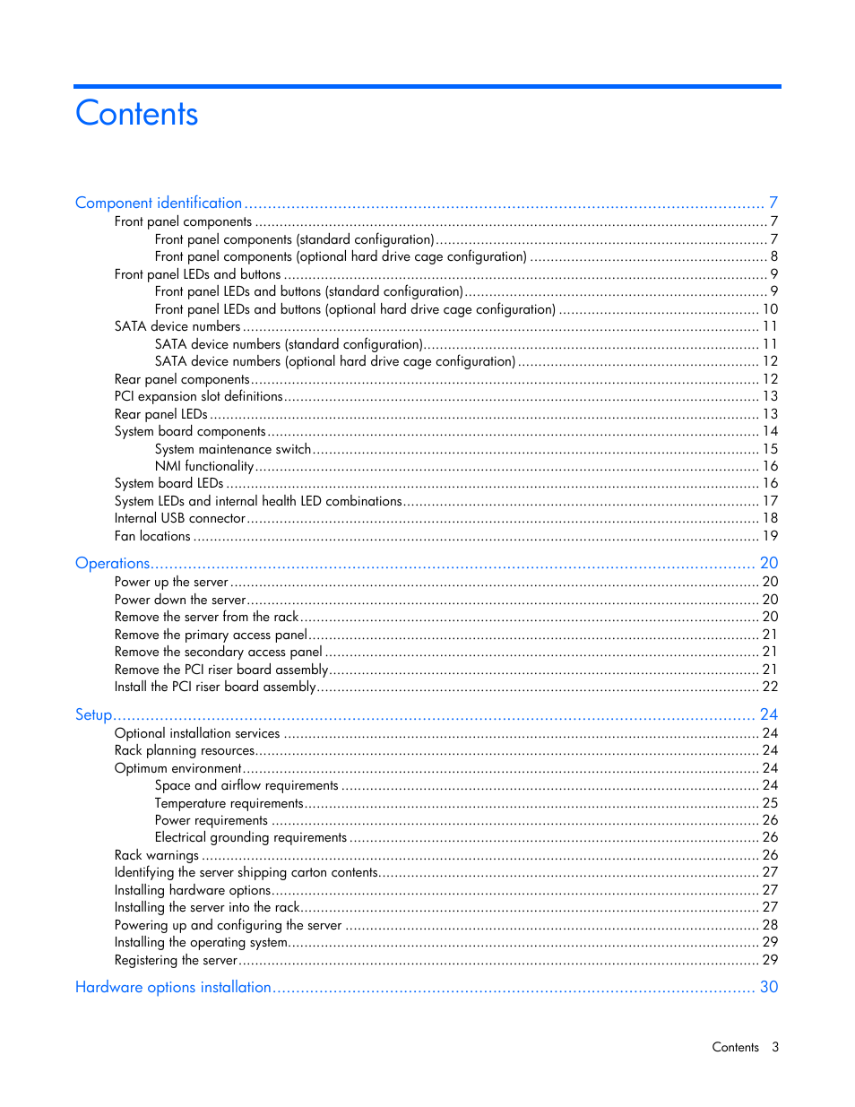 HP ProLiant DL320 G5p Server User Manual | Page 3 / 106