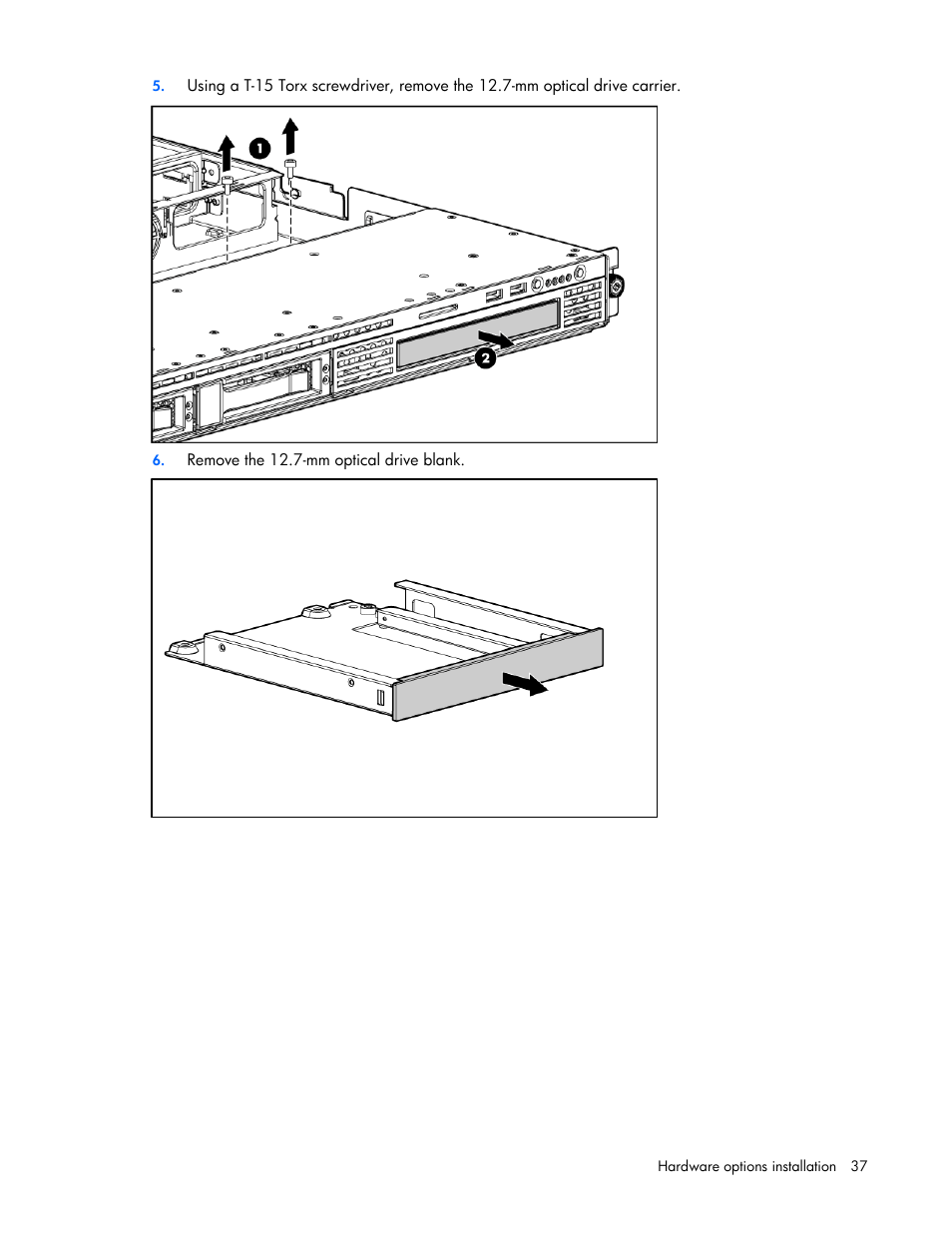 HP ProLiant DL320 G5p Server User Manual | Page 37 / 106