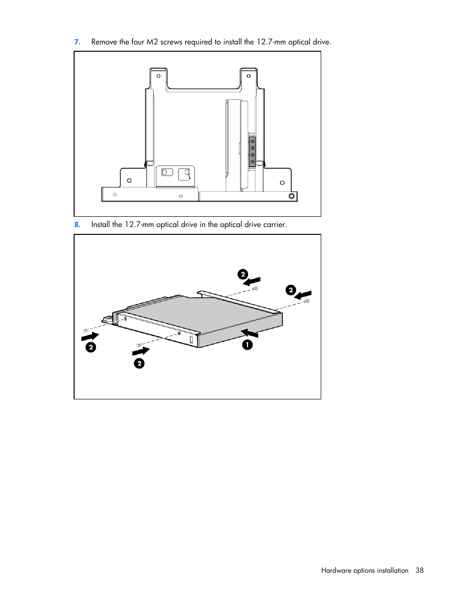 HP ProLiant DL320 G5p Server User Manual | Page 38 / 106
