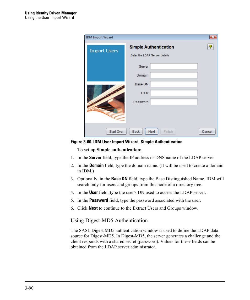 Using digest-md5 authentication | HP Identity Driven Manager Software Licenses User Manual | Page 154 / 230