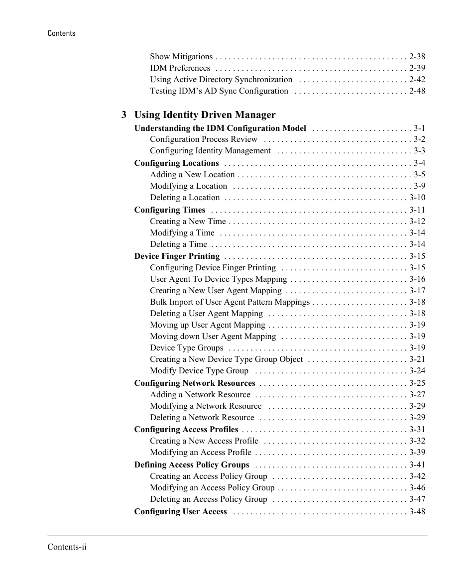 3 using identity driven manager | HP Identity Driven Manager Software Licenses User Manual | Page 4 / 230