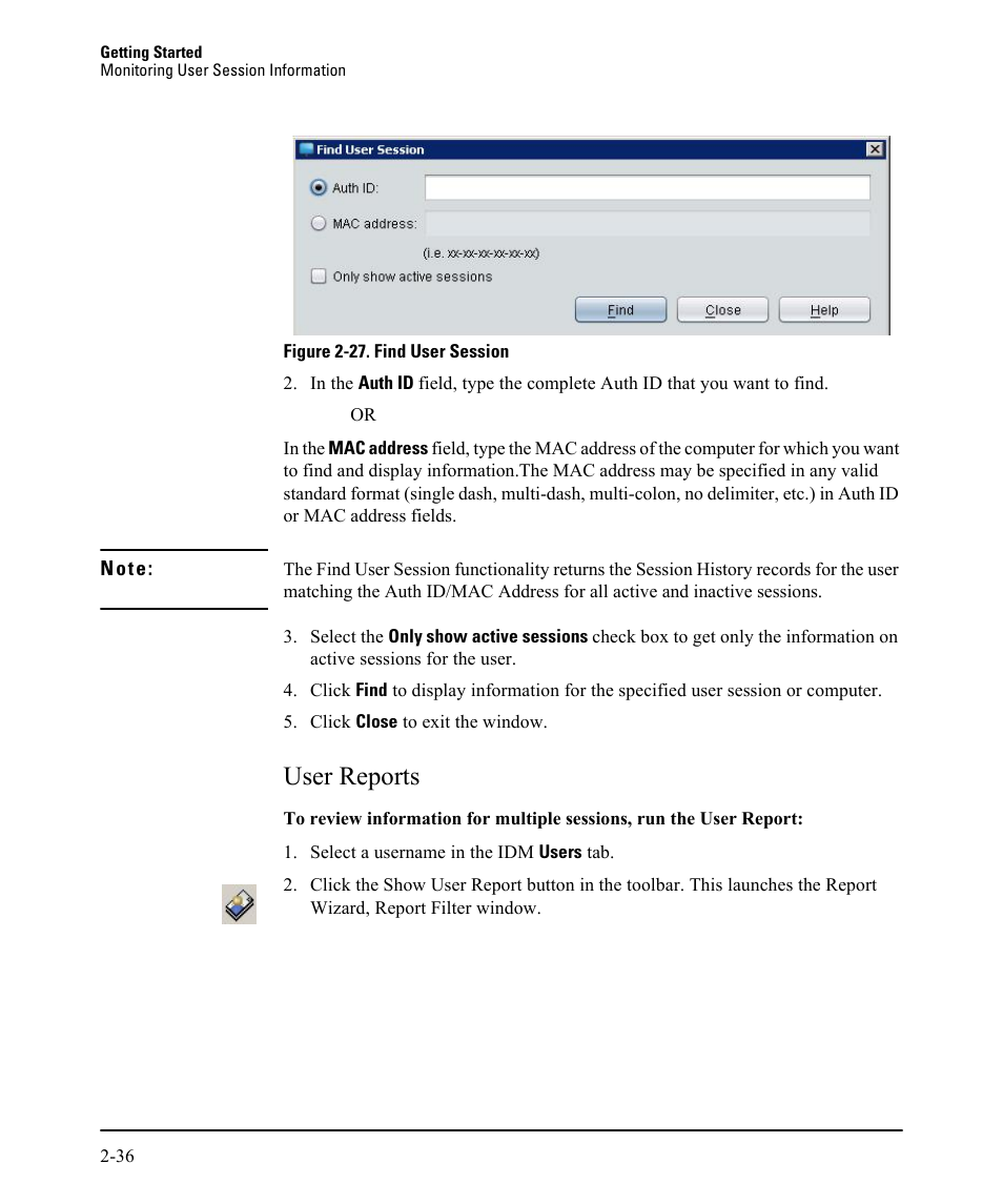 User reports, User reports -36 | HP Identity Driven Manager Software Licenses User Manual | Page 52 / 230