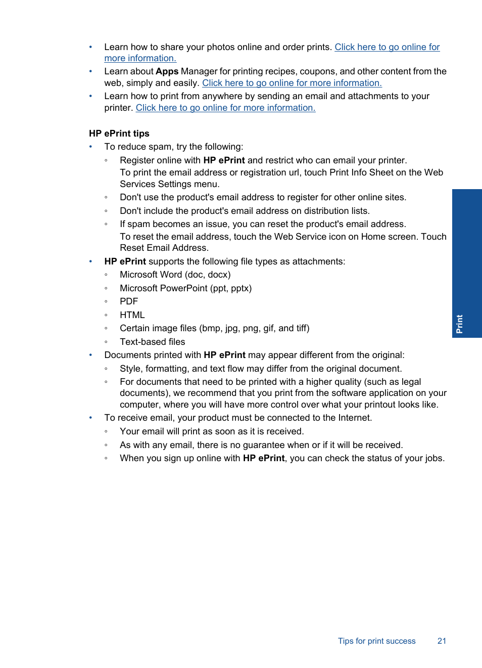 HP Photosmart Plus e-All-in-One Printer - B210e User Manual | Page 23 / 68