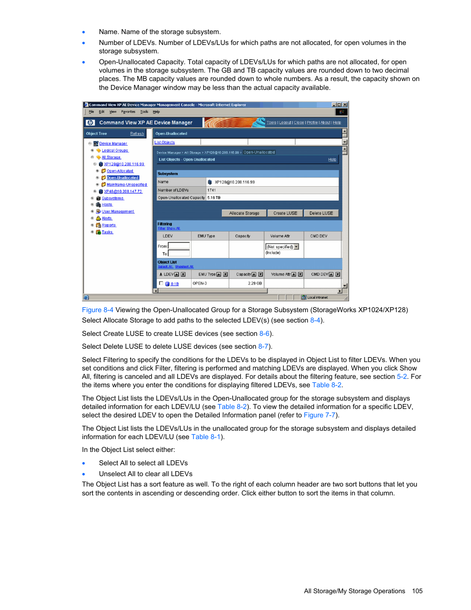 HP XP Command View Advanced Edition Software User Manual | Page 105 / 201