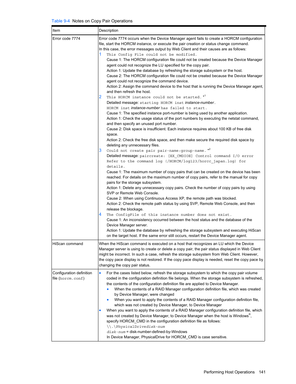 HP XP Command View Advanced Edition Software User Manual | Page 141 / 201