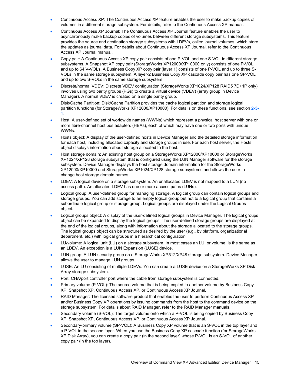 HP XP Command View Advanced Edition Software User Manual | Page 15 / 201