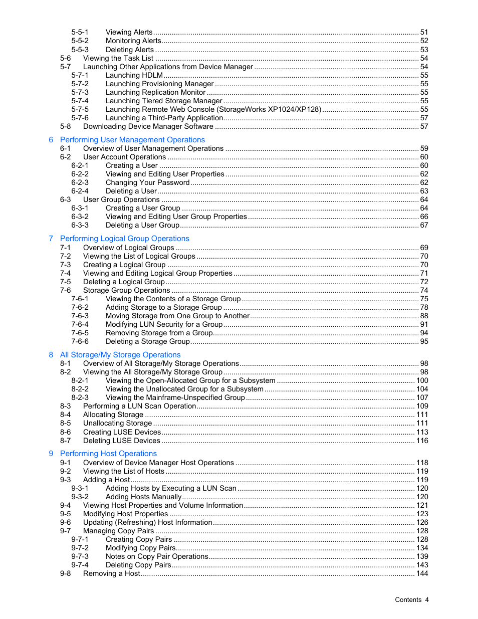 HP XP Command View Advanced Edition Software User Manual | Page 4 / 201
