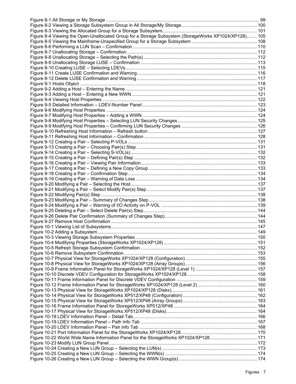 HP XP Command View Advanced Edition Software User Manual | Page 7 / 201