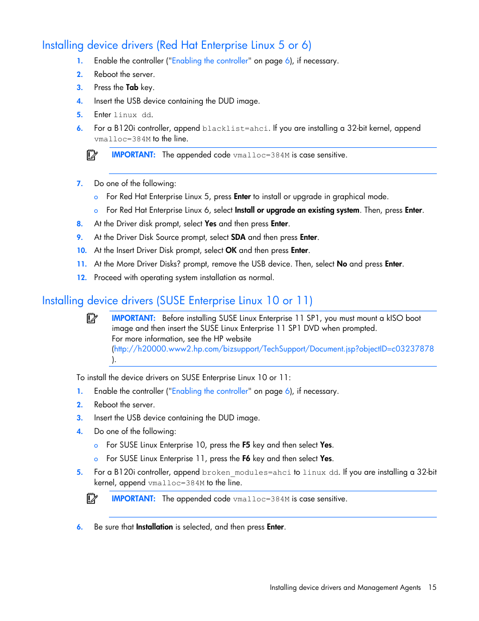 HP Dynamic Smart Array Controllers User Manual | Page 15 / 37