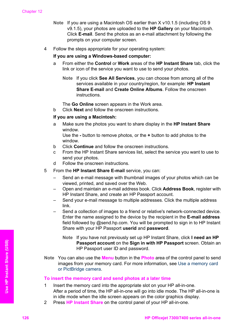 HP Officejet 7410 All-in-One Printer User Manual | Page 129 / 242