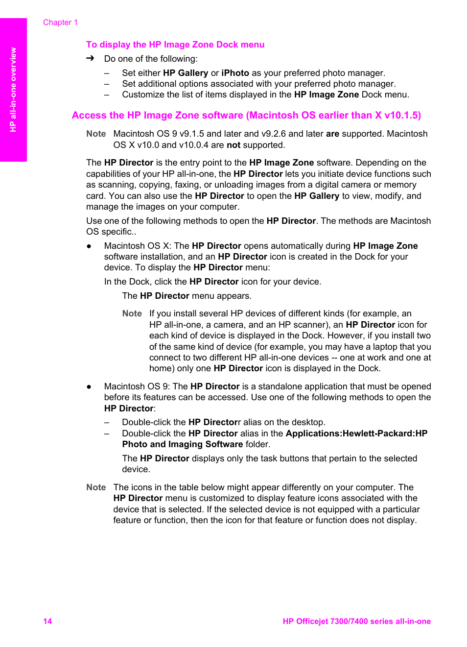 HP Officejet 7410 All-in-One Printer User Manual | Page 17 / 242