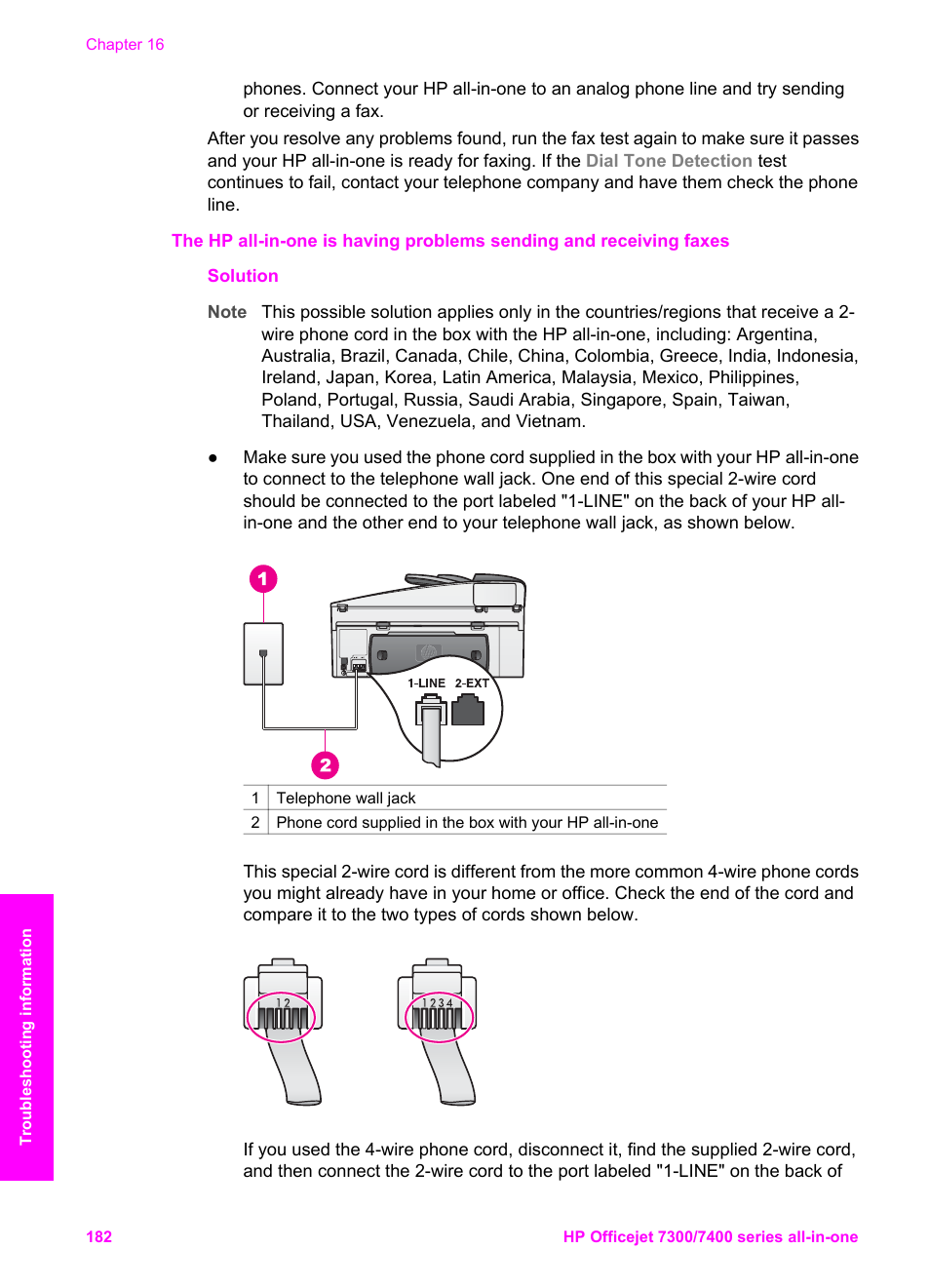 HP Officejet 7410 All-in-One Printer User Manual | Page 185 / 242