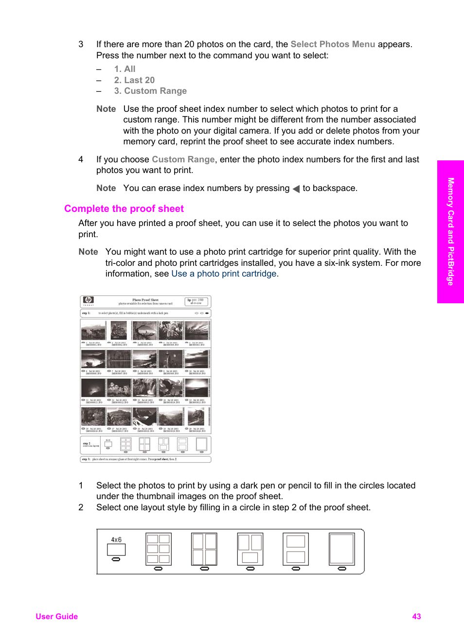 Complete the proof sheet | HP Officejet 7410 All-in-One Printer User Manual | Page 46 / 242