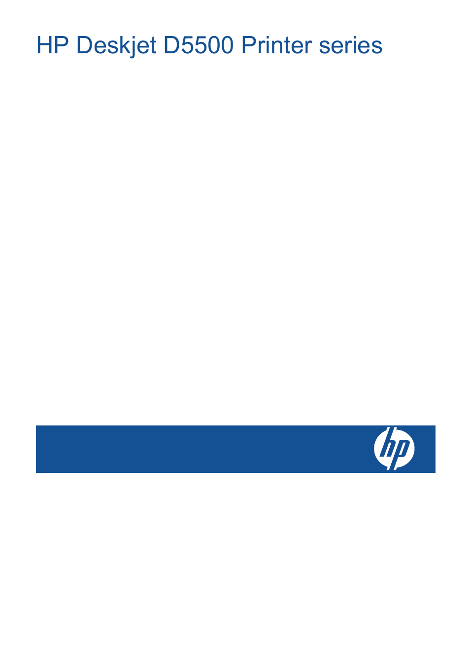 HP Deskjet D5560 Printer User Manual | 68 pages