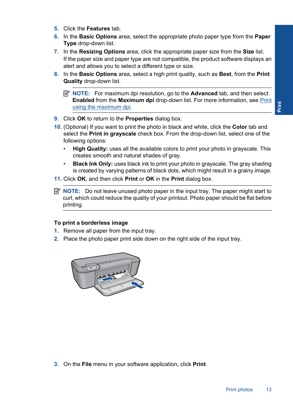 HP Deskjet D5560 Printer User Manual | Page 15 / 68