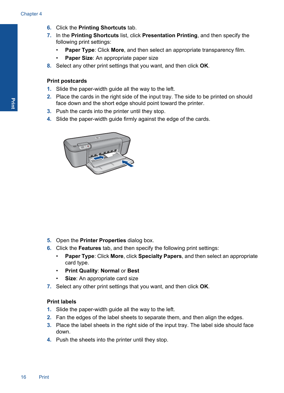 HP Deskjet D5560 Printer User Manual | Page 18 / 68