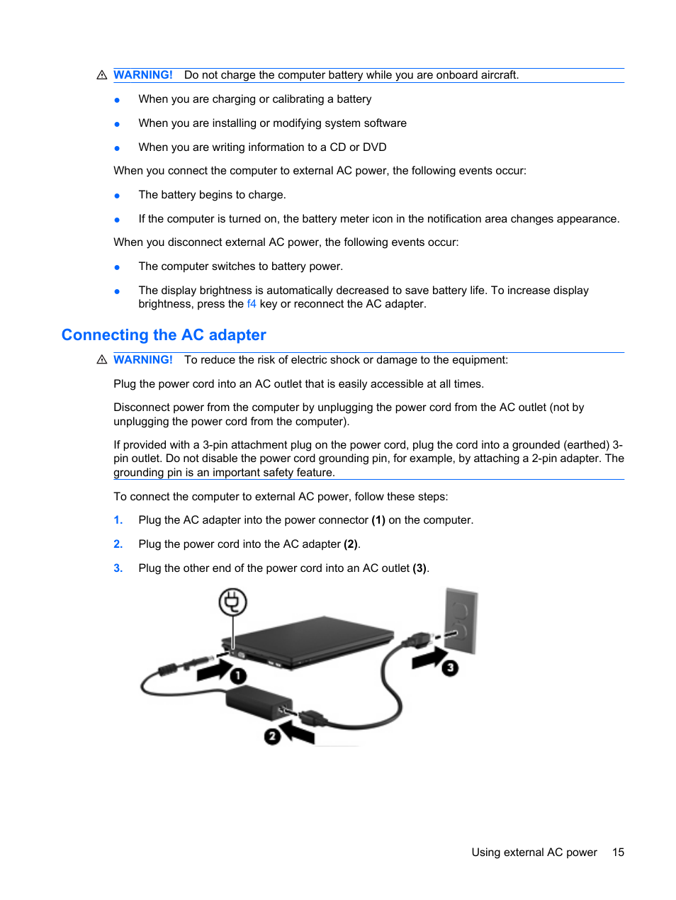 Connecting the ac adapter | HP Mini 5101 User Manual | Page 25 / 115