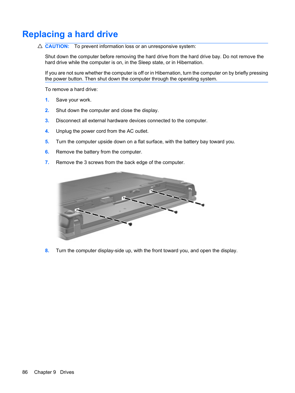 Replacing a hard drive | HP Mini 5101 User Manual | Page 96 / 115