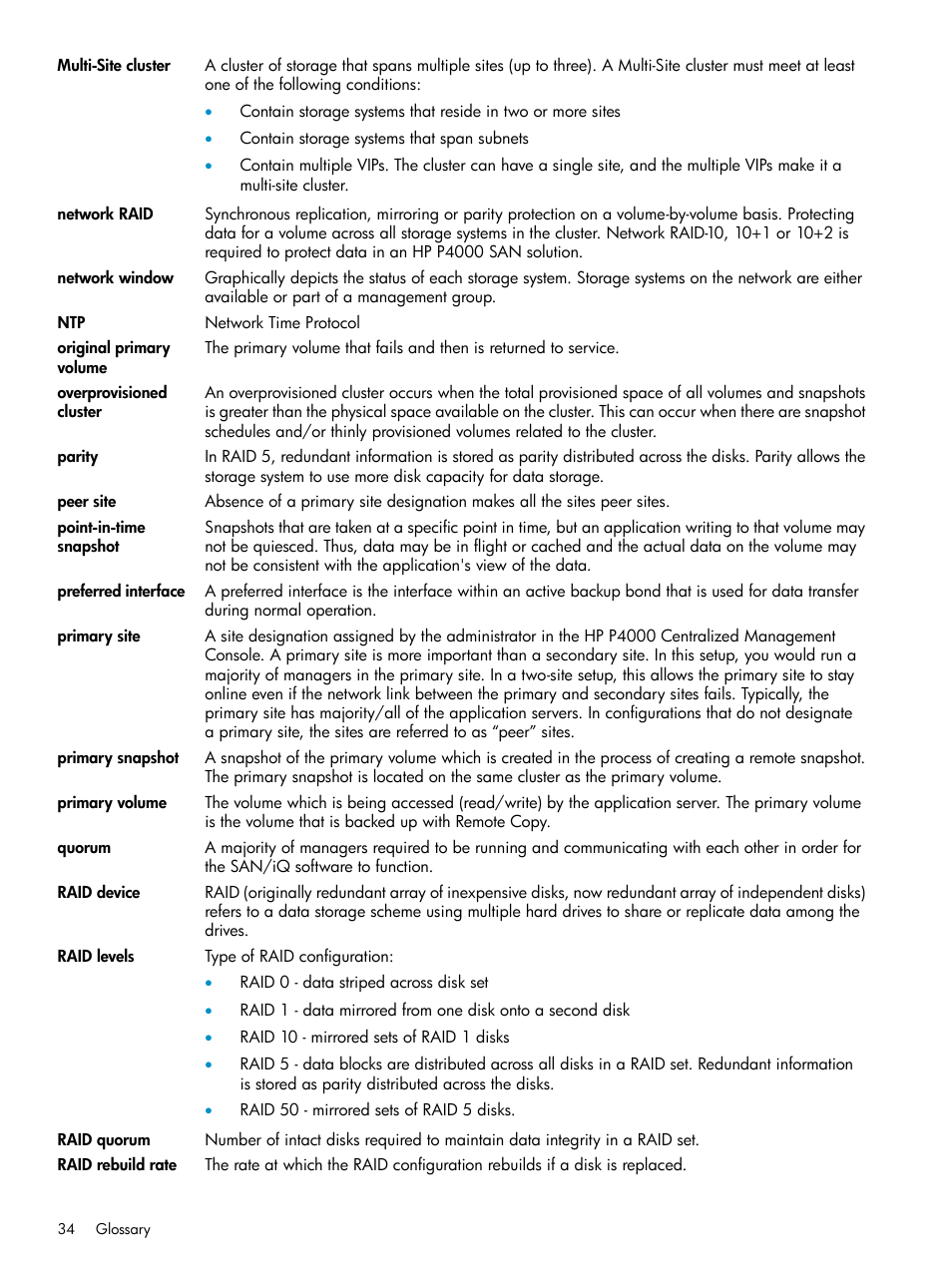 HP StoreVirtual 4000 Storage User Manual | Page 34 / 40