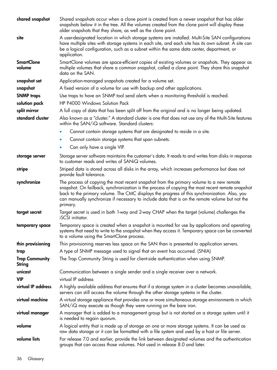 HP StoreVirtual 4000 Storage User Manual | Page 36 / 40