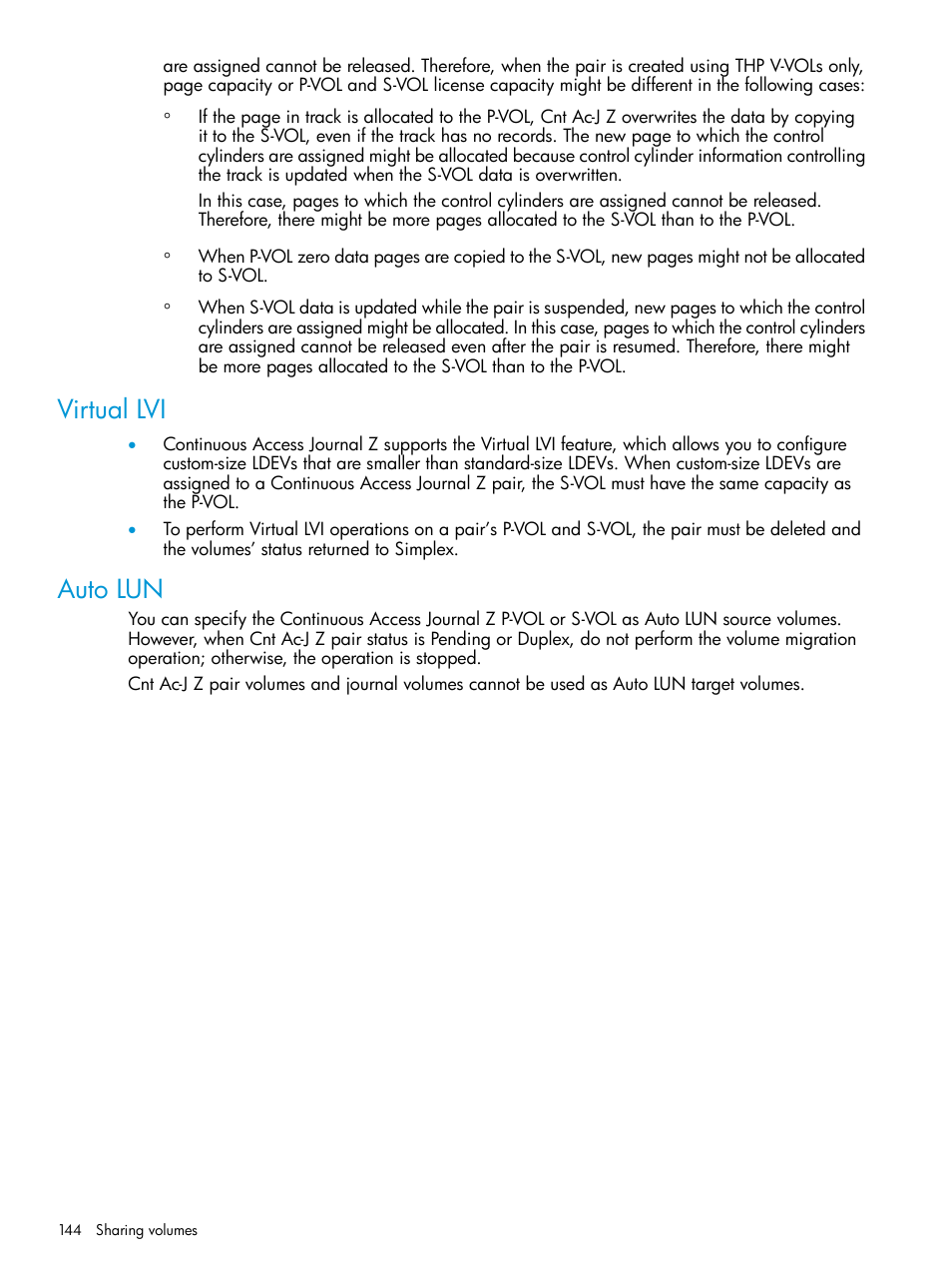 Virtual lvi, Auto lun, Virtual lvi auto lun | HP XP P9500 Storage User Manual | Page 144 / 201