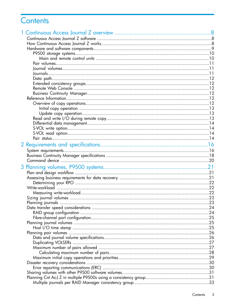 HP XP P9500 Storage User Manual | Page 3 / 201