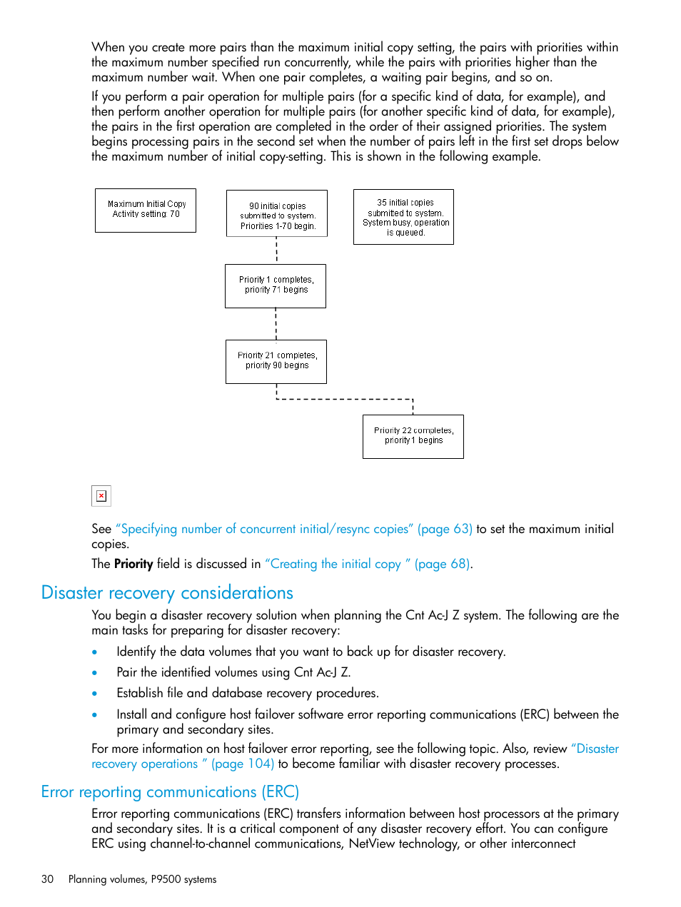 Disaster recovery considerations, Error reporting communications (erc) | HP XP P9500 Storage User Manual | Page 30 / 201