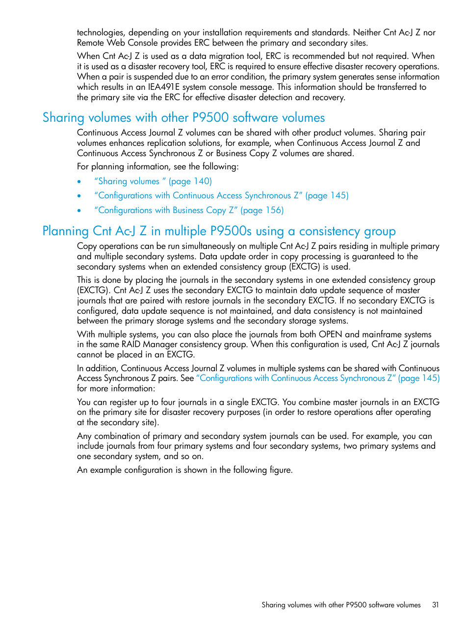 Sharing volumes with other p9500 software volumes | HP XP P9500 Storage User Manual | Page 31 / 201