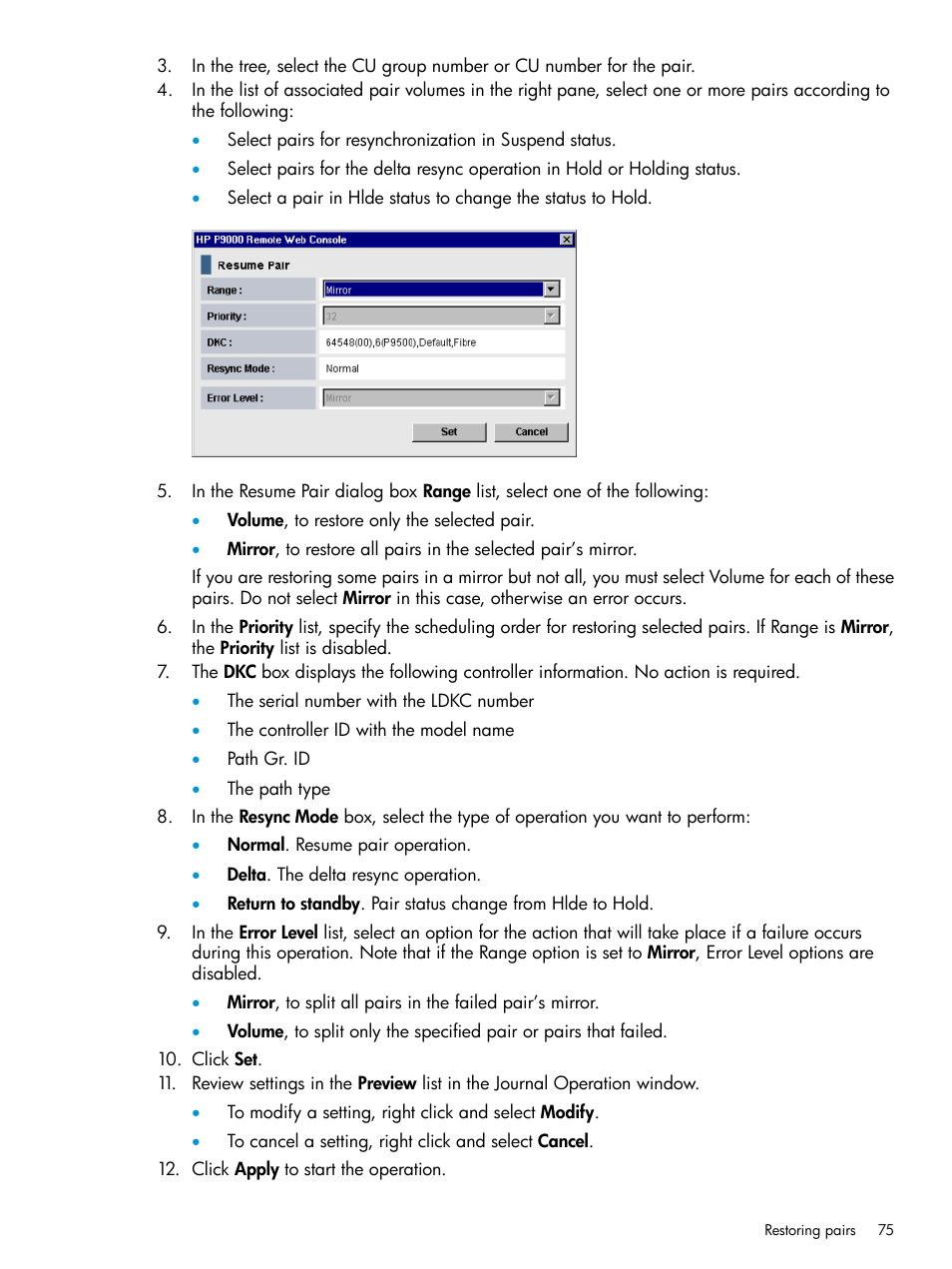 HP XP P9500 Storage User Manual | Page 75 / 201