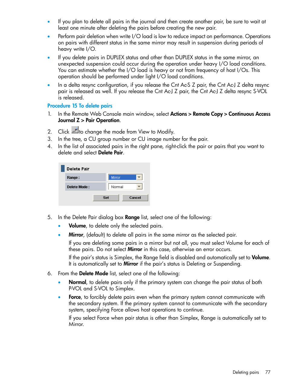 HP XP P9500 Storage User Manual | Page 77 / 201